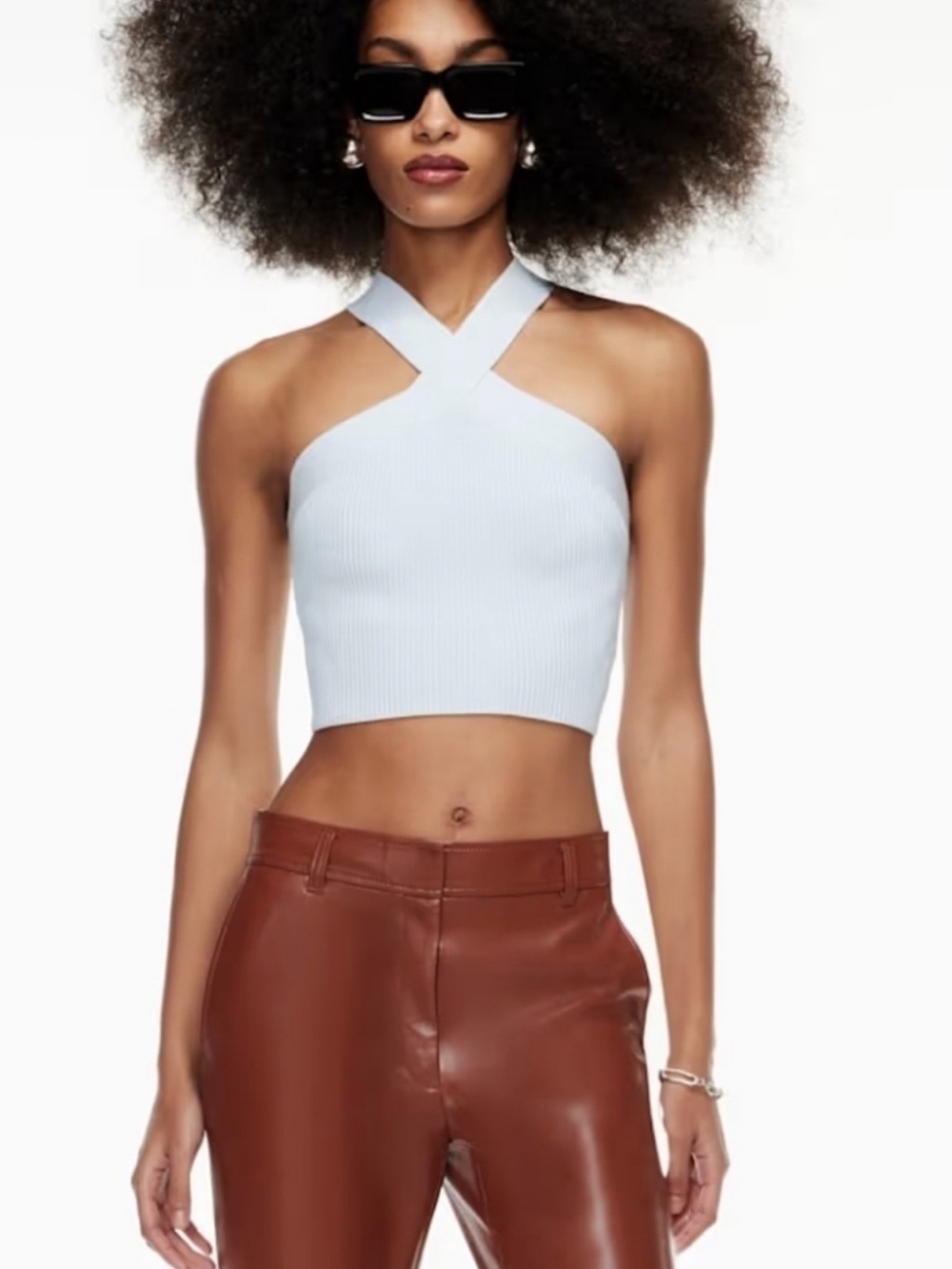 Babaton
Sculpt Knit Criss Cross Cropped Tank